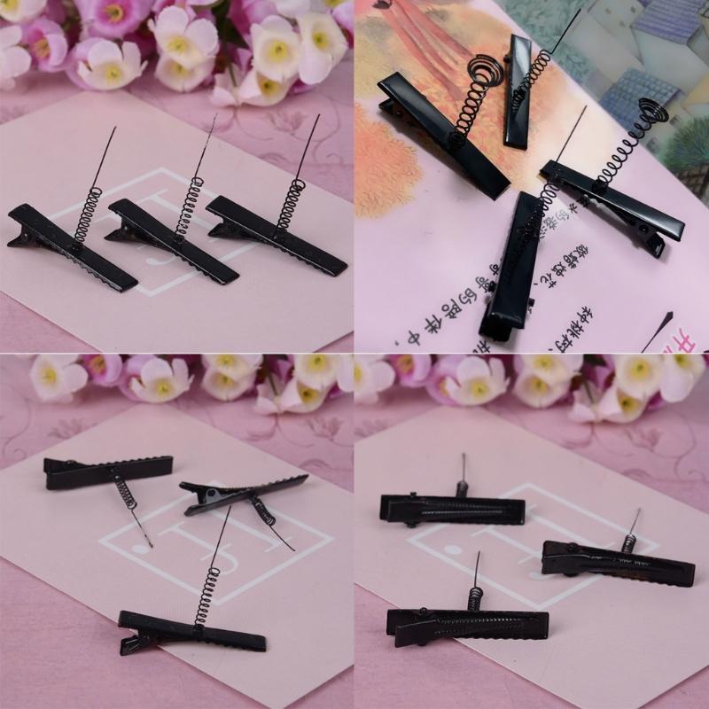 Secure Hairpin Crafting Attachments Convenient Hairpin Crafting Supplies Chic Barrette Clip Attachment with Spring