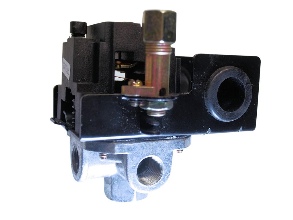 4-Port Side Switch Type 0.8Mpa Air Compressor Pressure Switch for Repair and Replacement, Includes Sealing Tape