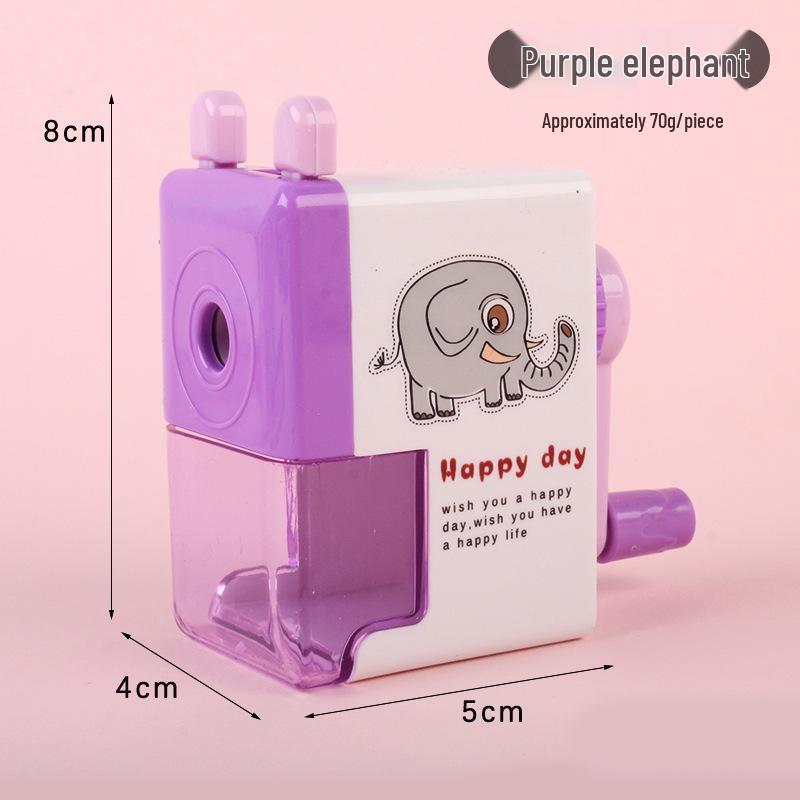 Creative Labor-Saving Hand-Crank Pencil Sharpener with Storage