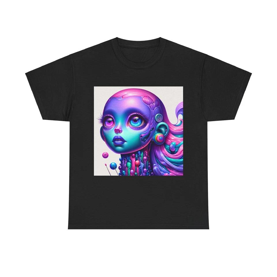 Unisex Adult T Shirt Surreal Spooky Cute Character Art M