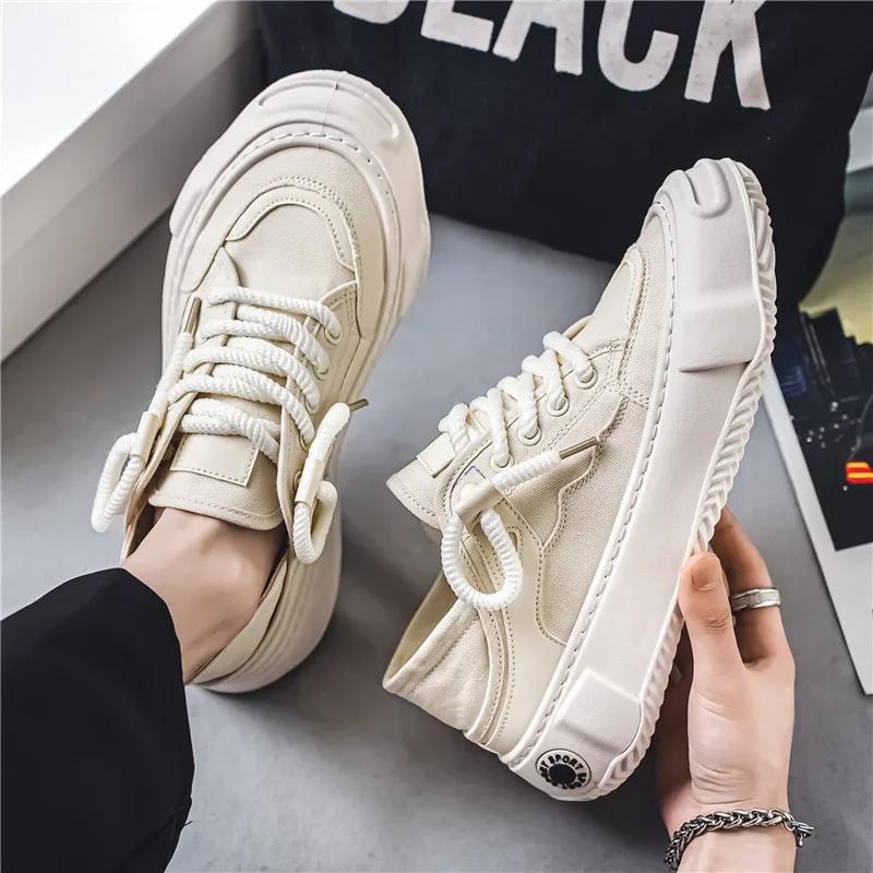 2024 New Canvas Shoes For Men Skateboarding Shoes Breathable Casual Outdoor Walking Sports Tenis Shoes Mens Sneakers
