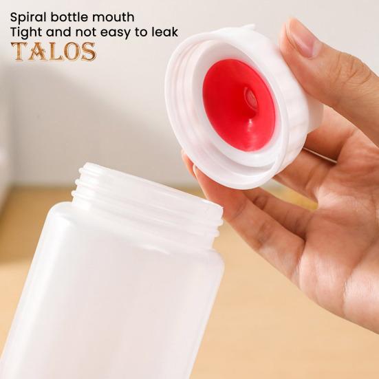 Krydderdispenser Klembar Sausflaske Stor Kapasitet Gjenbrukbar Krydderbeholder Dobbelthodet Kjøkkenverktøy for Væsker Sauser