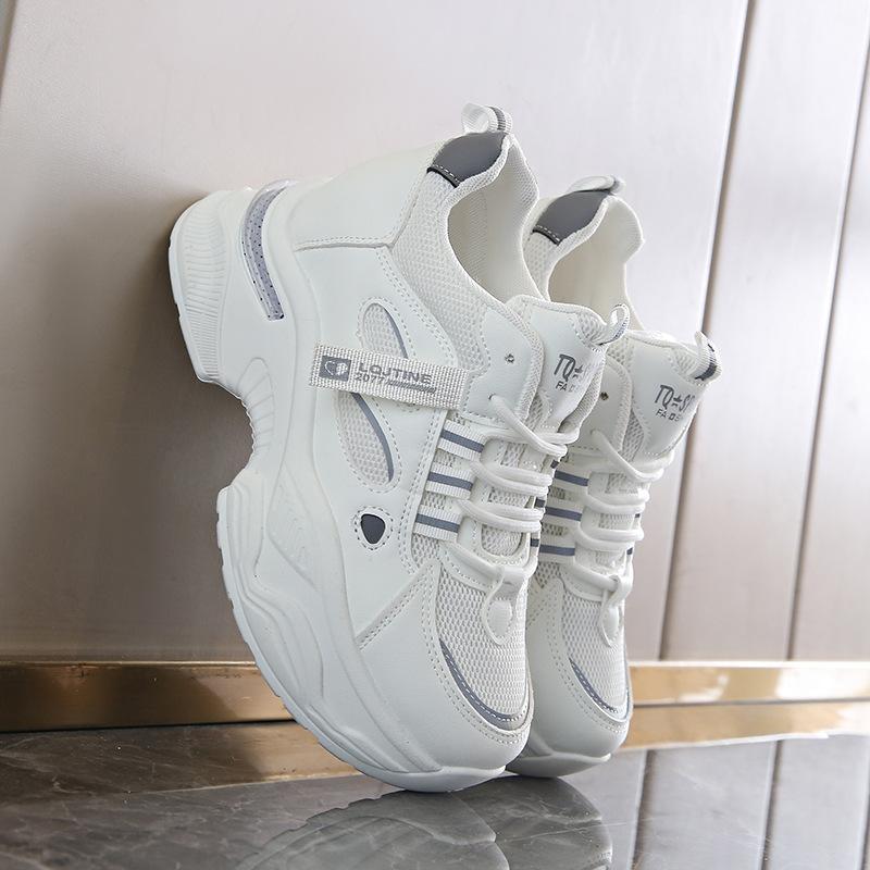 Inner heightening dad shoes 22 spring and autumn new casual soft-soled casual sports shoes 35