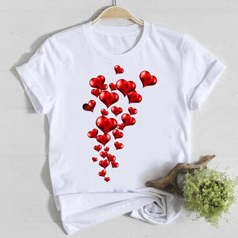 Short Sleeve Casual Tee Top Avocado Sweet Trend Style Shirt Lady Clothes Fashion Tshirt Summer Female T Women Graphic T-shirts