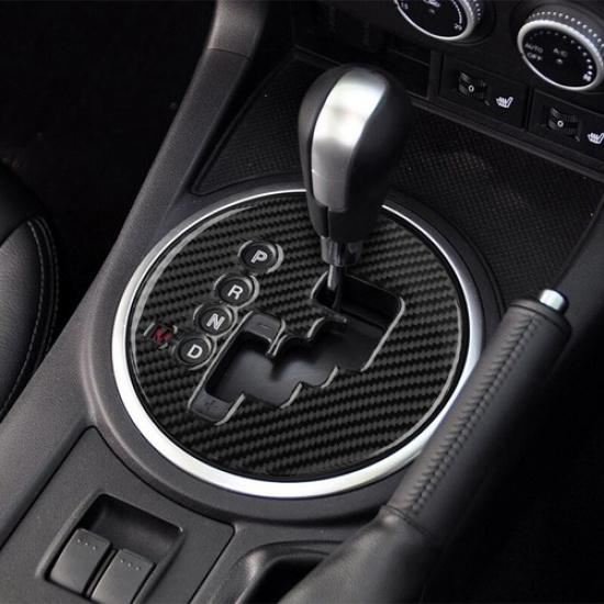 Carbon Fiber Interior Gear Shift Panel Cover Trim For Mazda MX-5 Miata 2009-2015