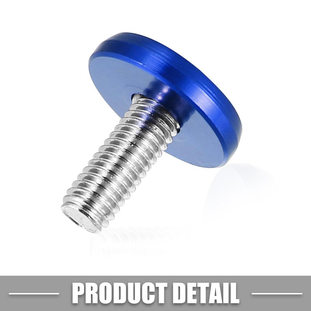 ACROPIX Car Bumper Fender Washer Bolts Engine Bay Dress Up Kit Stainless Steel M6x20mm Blue 25 Sets