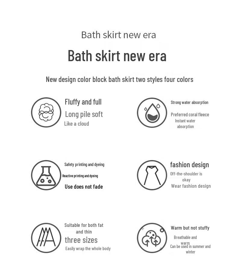 Women's Off-Shoulder Coral Fleece Bathrobe with Star Embroidery