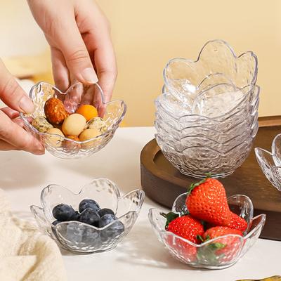 5Pcs Sakura Dipping Sauce Dish PP Condiment Plate for Sushi Hot Pot BBQ BPA-Free Stackable Hot And Cold Sauce Holder Cute Tableware for Home Party