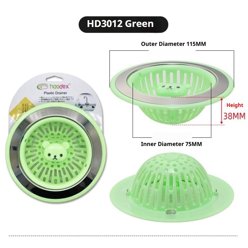 

Stainless Steel Sink Strainer & Plastic Drain Filter - Anti-Clogging Kitchen Basket, Food Waste Catcher, Garbage Disposal Stopper