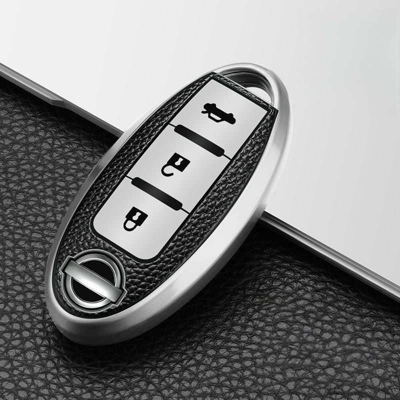 3/4 Button Leather TPU Car Key Case Cover Shell for Qashqai X-Trail T32 T31 Juke J10 J11 Kicks Tiida Pathfinder Note for Infiniti