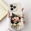 For Realme C61 RMX3939 RMX3930 C63 RMX3939 Case For Realme C63 Cover Luxury Fashion Flower Kawaii Girl Cute Cat Shockproof Shell