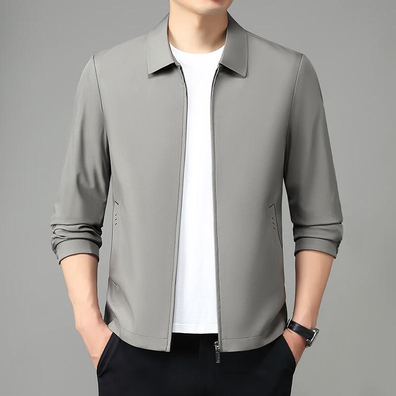 

Firstview Men s Business Casual Zippered Lapel Jacket 3XL