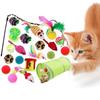 Ultimate Cat Play Set Sisal Ball Cat Wand Cat Tunnel 21 Piece Kit For Curious Cats