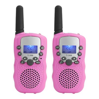 Walkie-talkie portátil de mano para niños, radios bidireccionales de 3 km de largo alcance, educativo e interactivo.