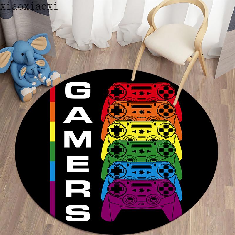 Rukojeť s kreslenými hrami Kulatý koberec Koberec do obývacího pokoje Dětská podlaha Koberec Koberec do koupelny Koberec do dětského pokoje Rohož na dveře Ložnice Koberec Domácí dekorace