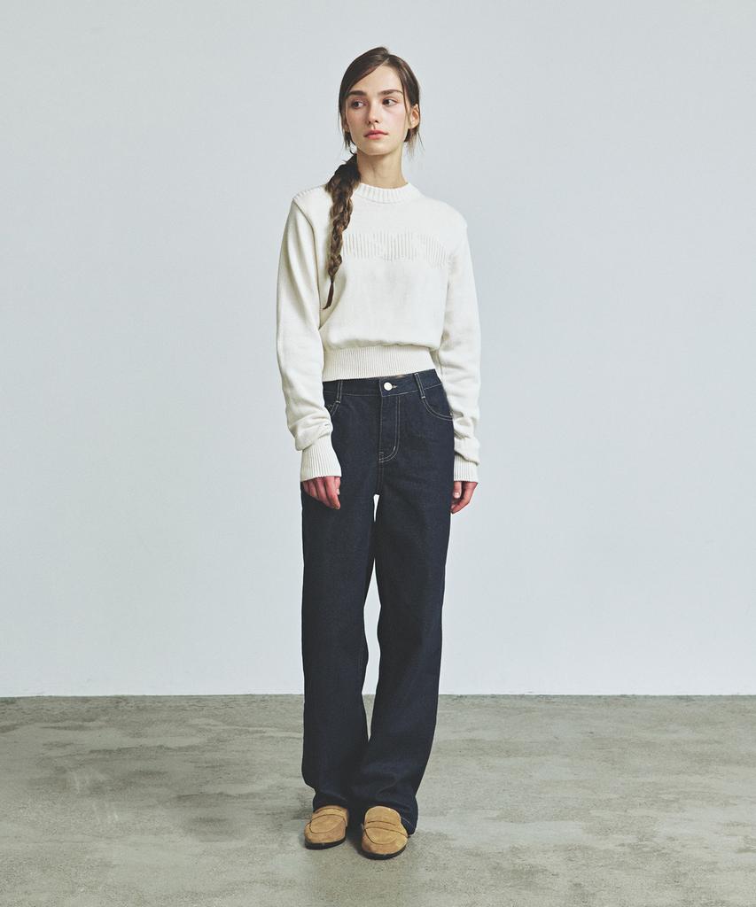 KNITTED (W) Minimal And Round Knit Ivory