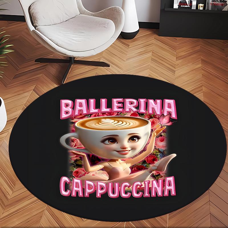 Baletdejotāja Kapučīna (5) Apaļš biroja paklājs