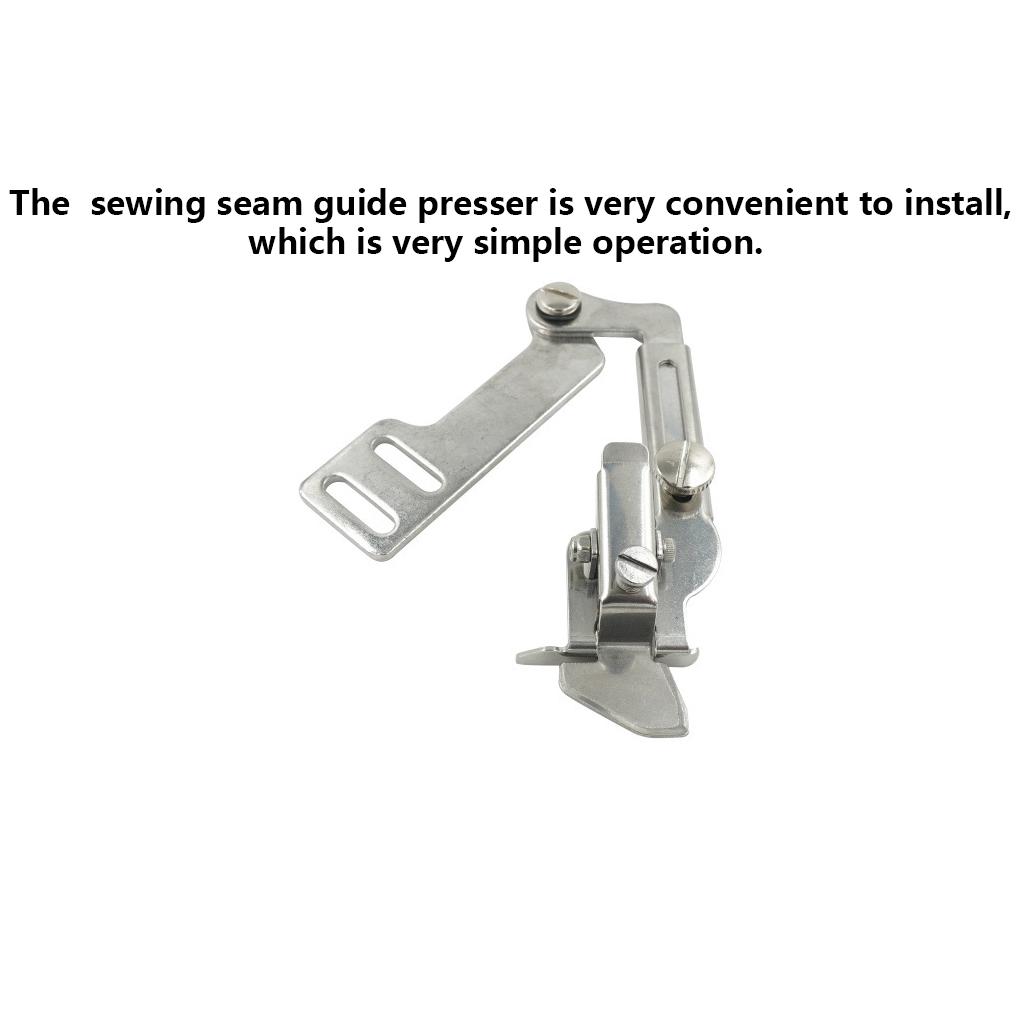 Sewing Machine Seam Guide Presser Stainless Steel Industrial Foot Tucker Gauge Tool Replacement Spare Parts Accessories