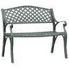 Vidaxl Garden Bench, 102 Cm, Cast Aluminum, Green