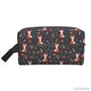 Red Cartoon Fox Kawaii Makeup Pouch Large Capacity Travel Cosmetic Bag for Women Girls Cute Toiletry Bags Portable Storage Bag