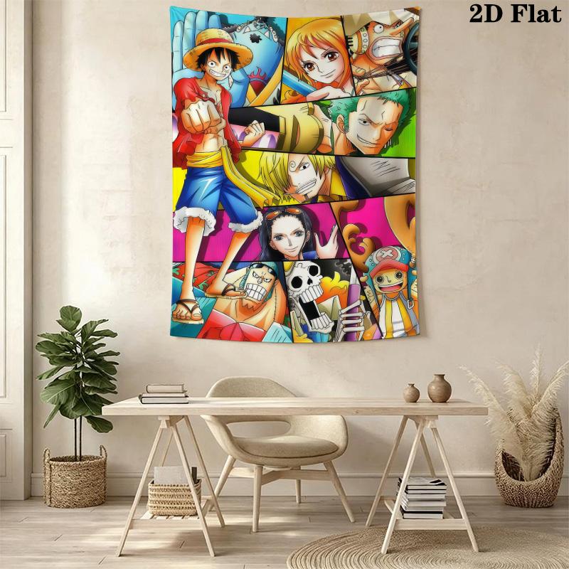 One Piece Adventure Begins Tapestry Background Cloth Wallmounted Background Wall Hanging Cloth Background Cloth Homestay Soft Decoration Tapestry