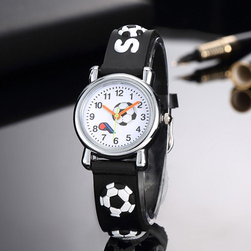 3D Fußball Fußball Quarzuhr Armbanduhr Kinder Sportuhr Für Jungen und Mädchen Kinder Schüler