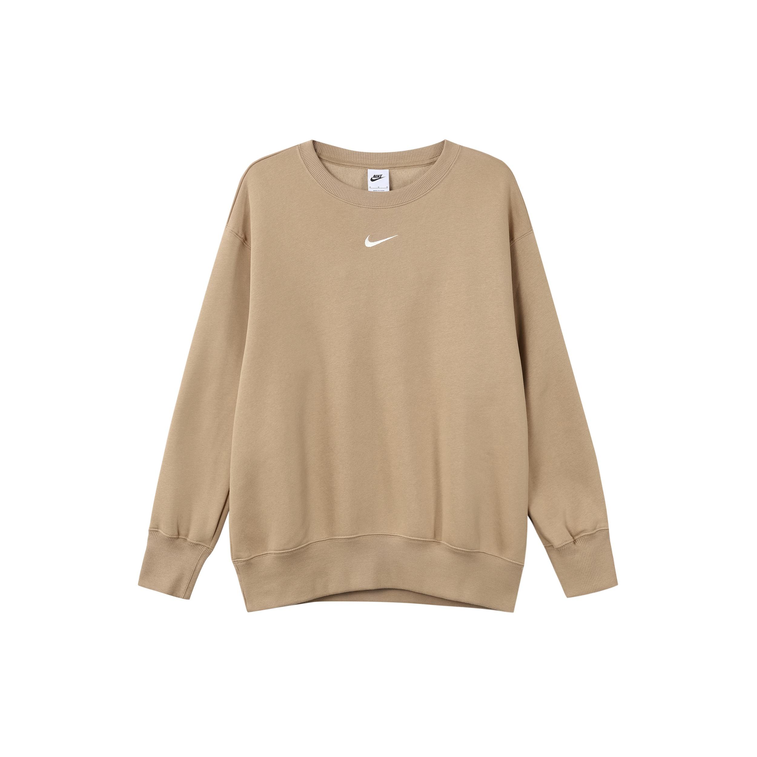 (WMNS) Nike Sportswear Phoenix Fleece Crewneck Sweatshirt Beige Women s DQ5734-200 L