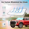 Windshield Sun Shade For Toyota Tundra -2024 2025, Upgraded Nano Material Front Window Shade Cover For Tundra -2025, Foldable Sunshade Tundra