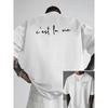 Men's T-Shirt, "Life Is a Play" Dual-Sided Print Loose Fit Tee, New Trendy Style Men's Apparel, Fashion Short Sleeve for Casual Wear and Sports
