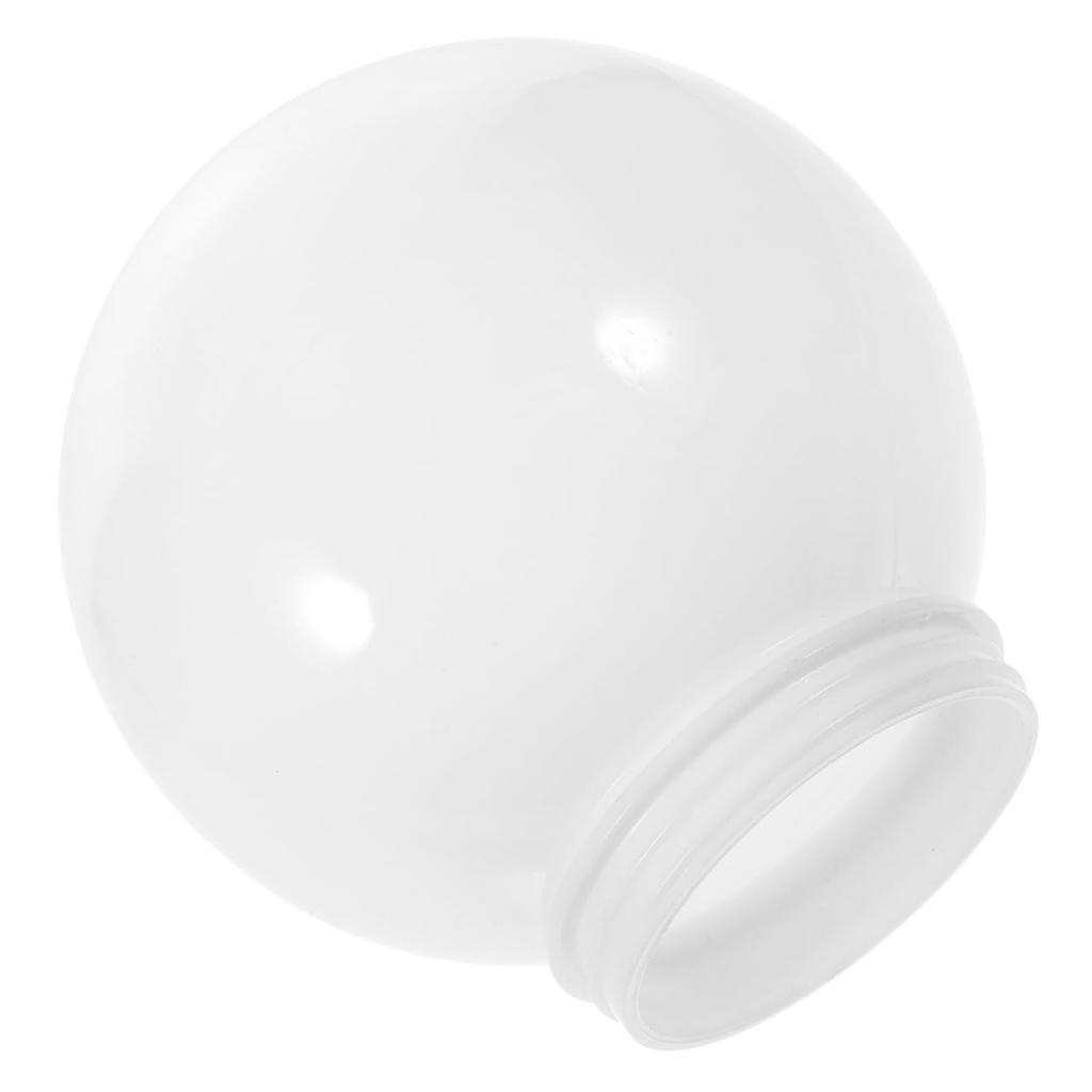PRETYZOOM Bathroom Lampshade Replacement, Acrylic, 8cm Inner Diameter, Round Lamp Cover, Ball Shape, for Wall-Mounted Lampshades, White, for Outdoor