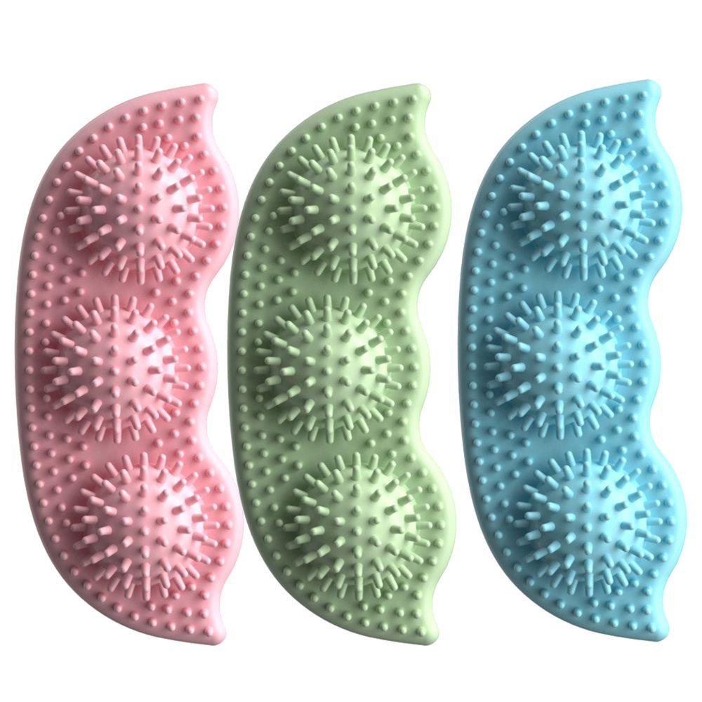 

3 шт TPR интерактивная игрушка для собак синий розовый зеленый щенок жевательные игрушки прочный стручок гороха игрушка для домашних животных