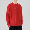 Hot Sale, Direct Supply, Autumn and Winter New Casual Crew Neck Sweater Bottom Knitted Sweater Large Size Loose Sweater