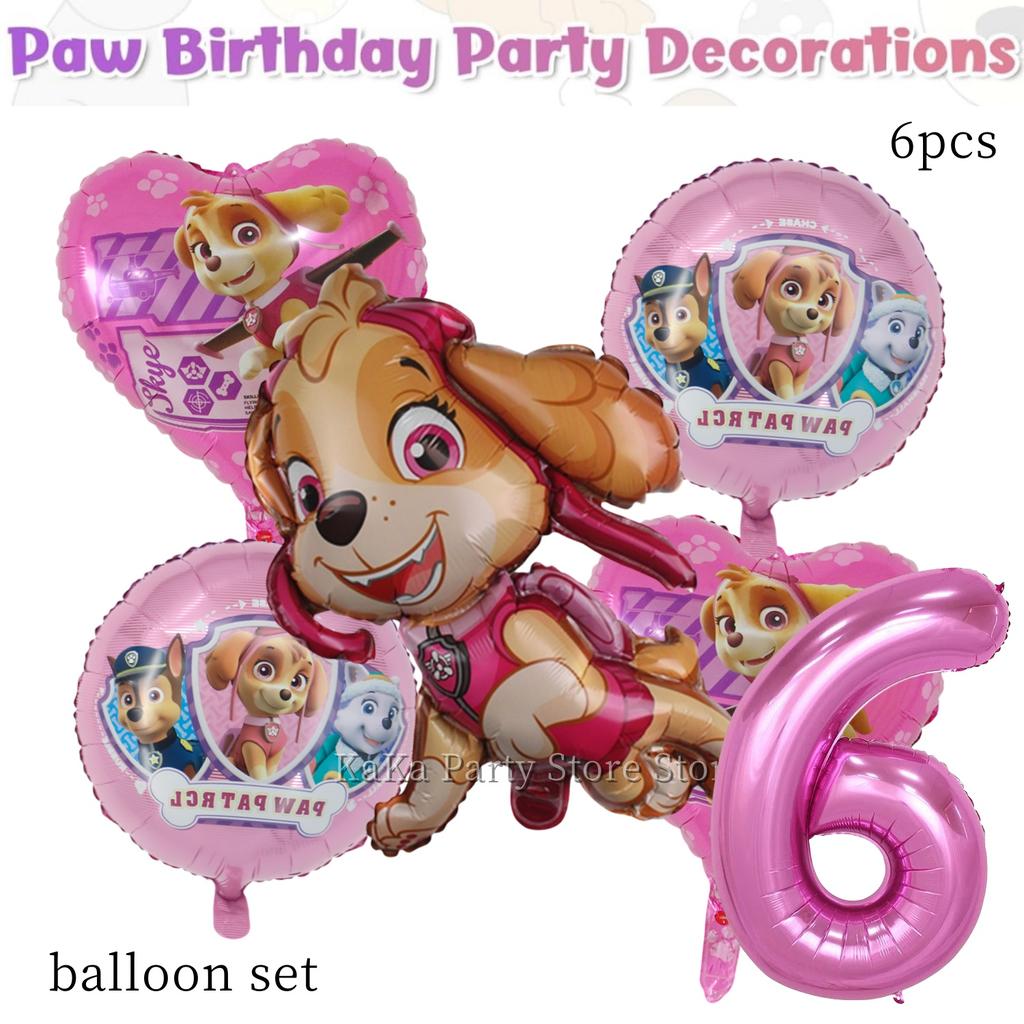 Paw Patrol Birthday Party Decor Dog Skye Disposable Tableware Tablecloth Cup Plate Baby Shower Kids Gift Girl Boy Party Supplies