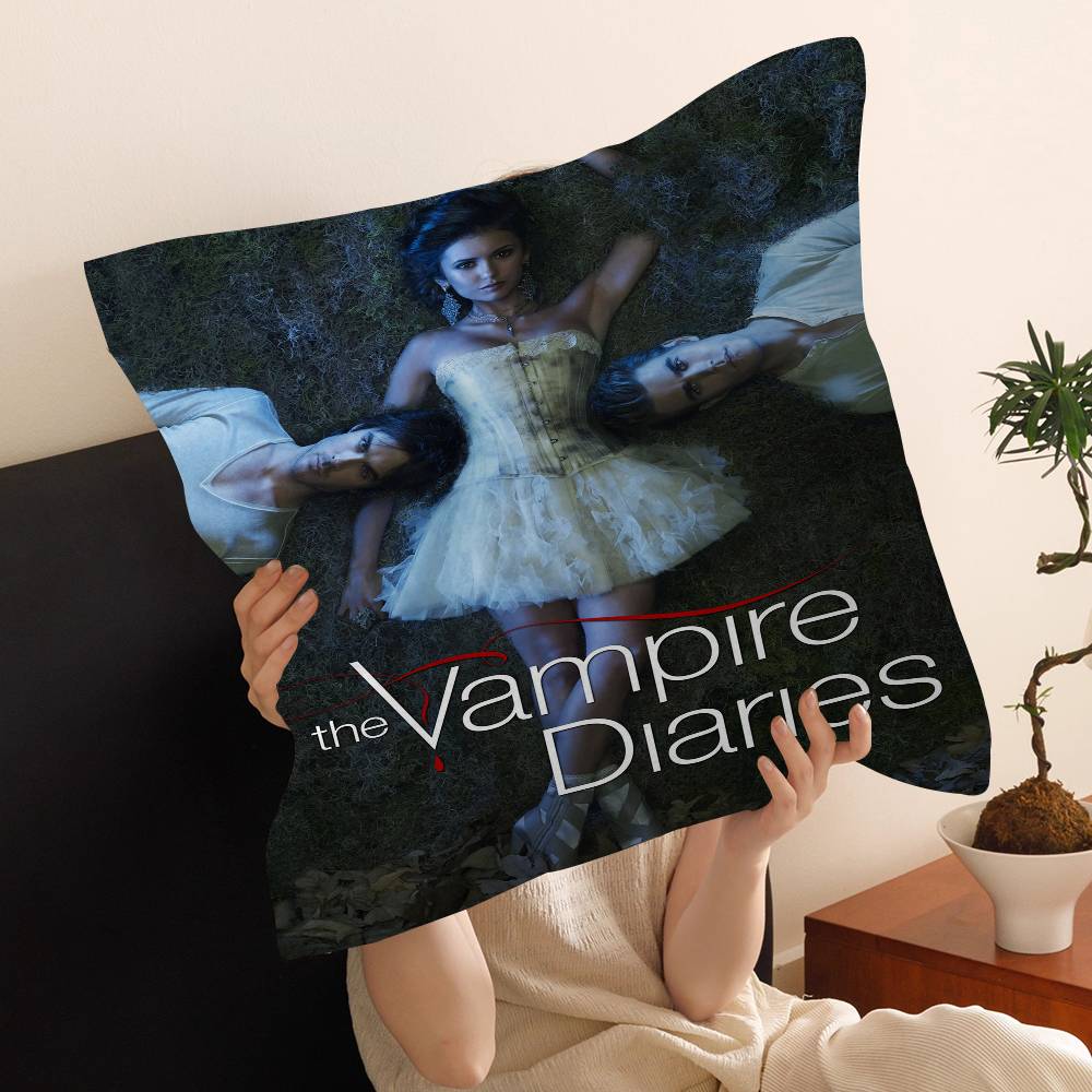 Classic Movie The Vampire Diaries Personalized Pillow Dust Cover Bedroom Kids Party Decoration Pillowcase Birthday Children Gift