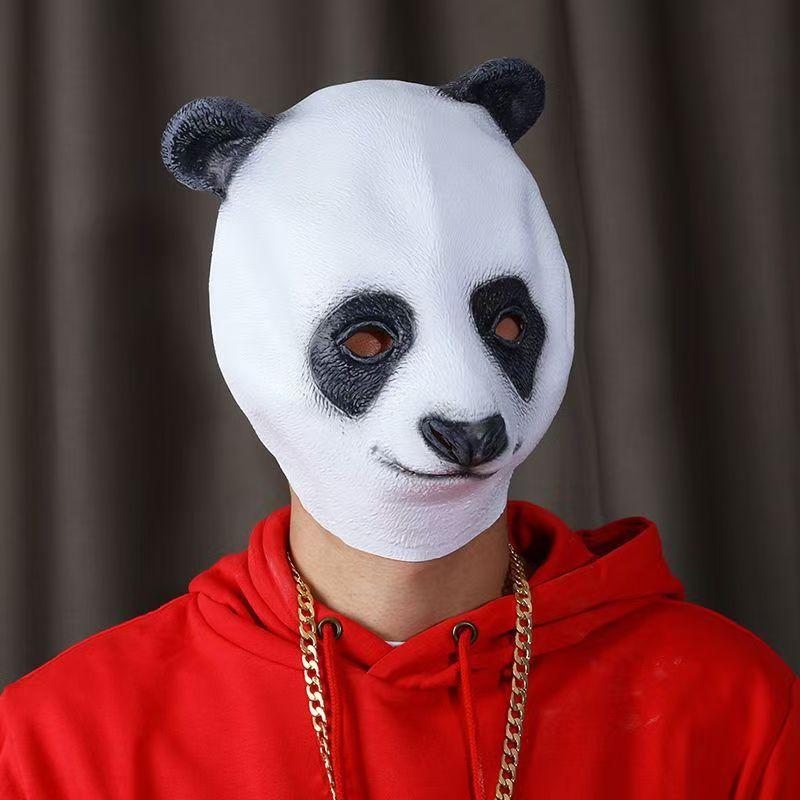 Halloween Latex Full Head Mask for Adults & Kids Pumpkin, Animal, Fox, Panda, Monkey Character Cosplay Costume Accessory