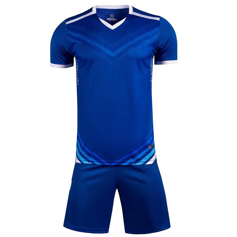 Men Short Sleeve Yellow Soccer Jersey Set  Purple Adult Football Uniform Boy Blue  Kids Soccer Shirt Customized Name DIY Number