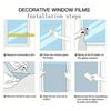 Raamsticker Gestreept Patroon VS Patroon Gladde Oppervlakken Geen Lijm Raamdecoratie Herbruikbaar Waterdicht Huisdecoratie