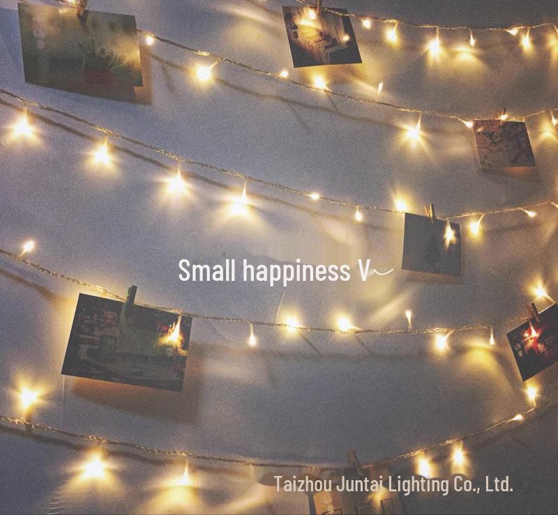 Flashing LED Solar Star String Lights - Multicolor Decorative Lights for Camping Tents and Outdoor Canopies