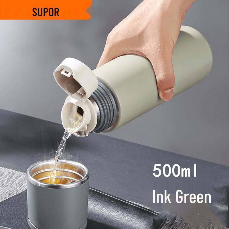 SUPOR 316L Stainless Steel Portable Tea Infuser Thermos 500ml