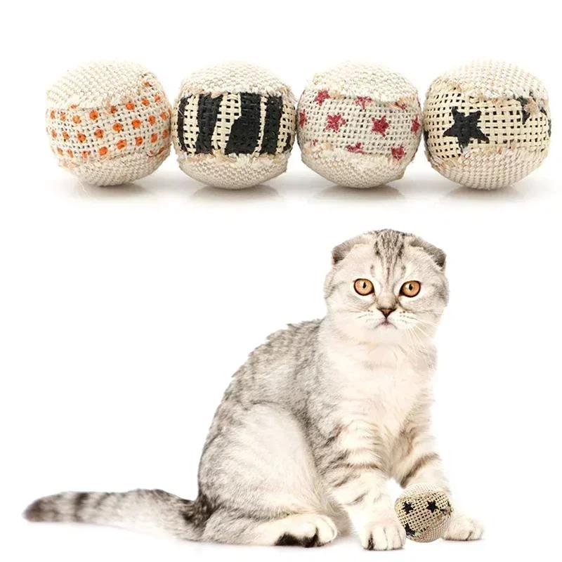 Cat Toy Ball Interactive Cat Toy Chewing Teeth Grinding Drum Scratching Pet Kitten Sports Toy Ball Tool Random Style Wholesale