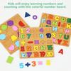 Dětské abecední aritmetické číslo geometrické tvary dřevěné puzzle Montessori předškolní vzdělávací hračka pro děti