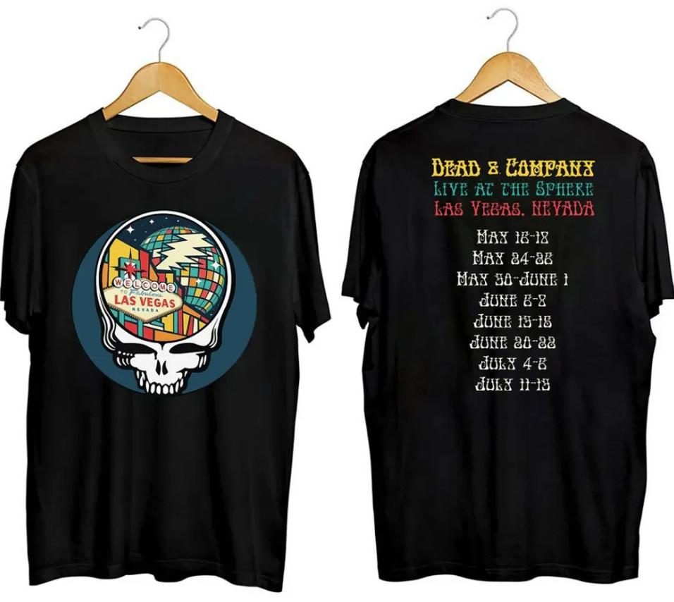 

Dead and Company 2024 Tour T-Shirt – Men s Heavyweight Concert Tee 4XL