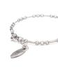 Mixed Oval Link Chain Bracelet (PLT-BR-122_SV)