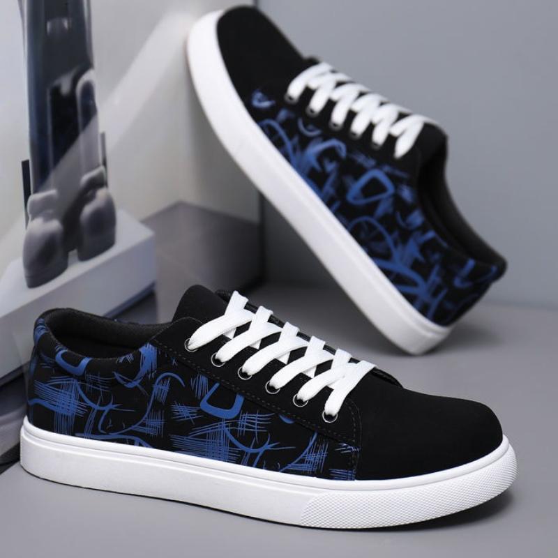 Round Toe With Laces Man Shoe Low-Top Young Students Sneakers Retro Hiking Price Non-leather Trends 2025 Casual Shoes for Men