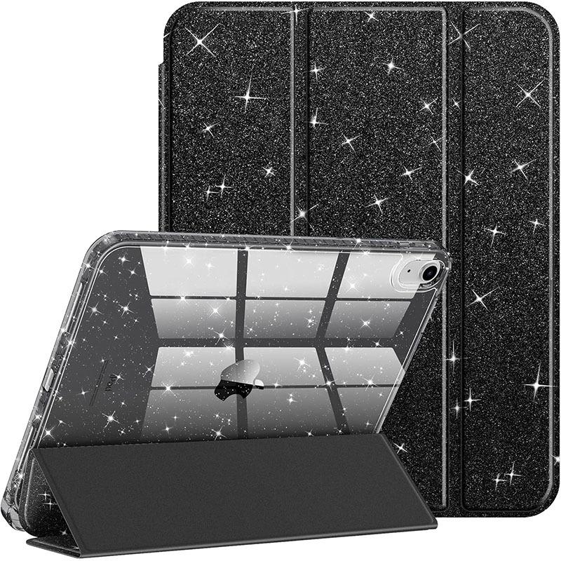 Für iPad 11. 12. A19 A16 Hülle 10. mit Stifthalter Funda iPad Air 11 13 M4 Pro 11 12.9 4 5 10.9 10.2 Intelligentes glitzerndes Cover