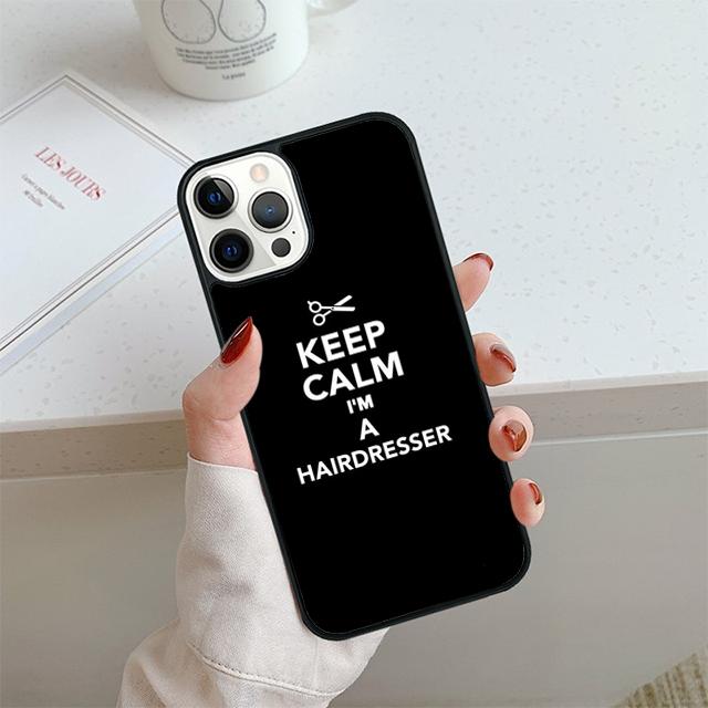 Hair Scissors Phone Case For iPhone 17 Air 14 15 16 13 12 Cover For Apple 14 15 16 Pro Max 6S Plus Coque