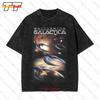 Battlestar Galactica When Cylons Attack Vintage Oversized T-Shirt 2599