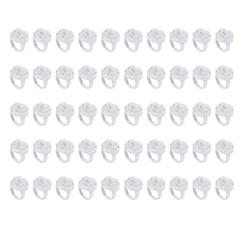 

50Pcs Set Nail Chart Ring Flower Butterfly Manicure False Tip Polish Gel Color Display Tool Type 2