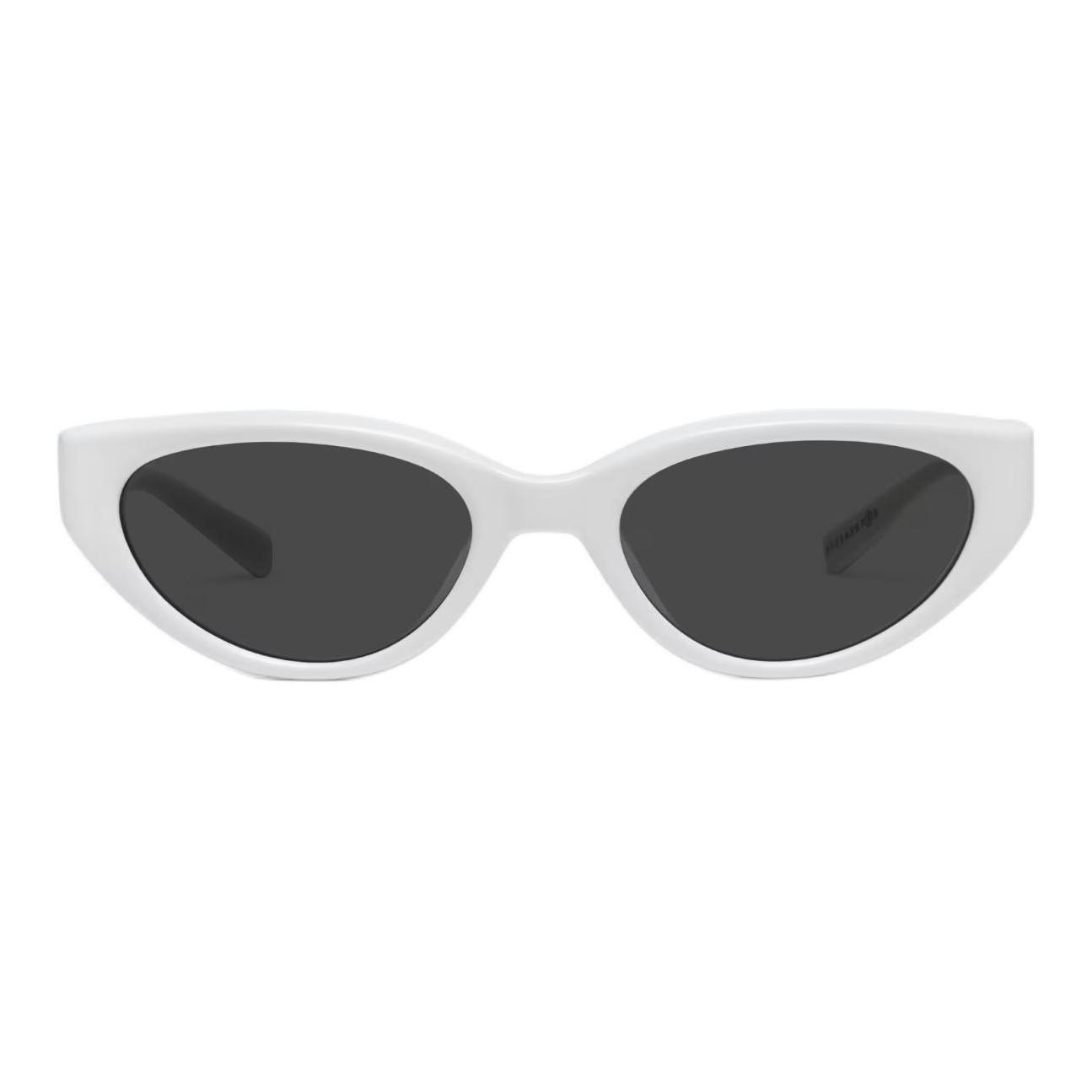 

Gentle Monster Oval Sunglasses With Matching Color Markings Unisex sunglasses White MM108-W2 Basic Packaging-Eyeglass Case+Box,55,White