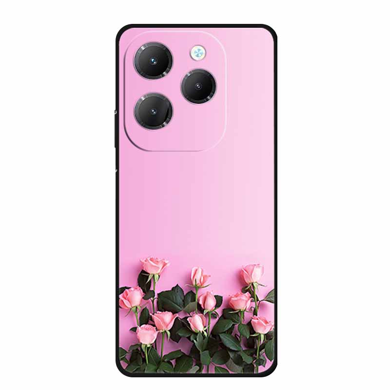 For Infinix Hot 40 Pro Case Animals Soft Silicone TPU Cover Phone Cases For Infinix Hot 40i Hot40 X6837 Protective Wolf Coque